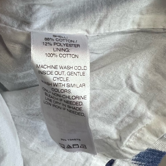 Vineyard Vines Bleached Denim Sleeveless Dress Size 8 - Picture 10 of 12